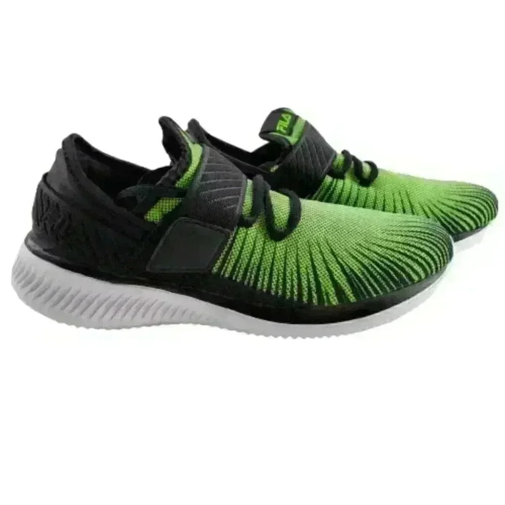 Fila Boys Fondato 3 Strap Sneakers Sz 7 Green Runn